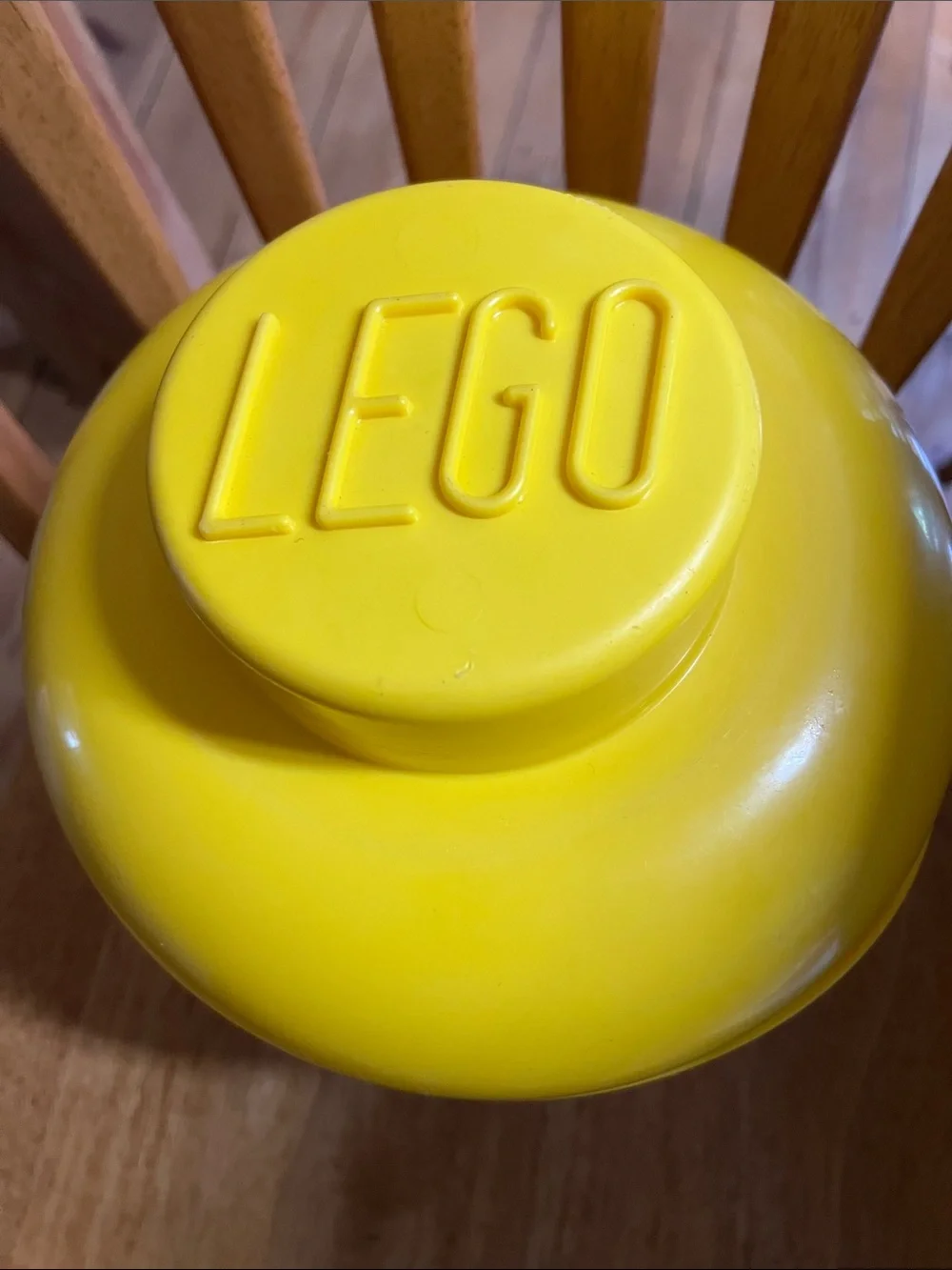 Yellow Lego Extra Large Head Storage Container